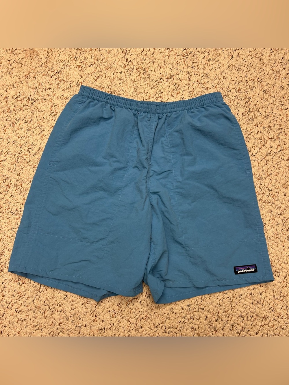 Patagonia Men‘s Baggies Longs Shorts 7” Anacapa Blue Sz Small Lined Netplus